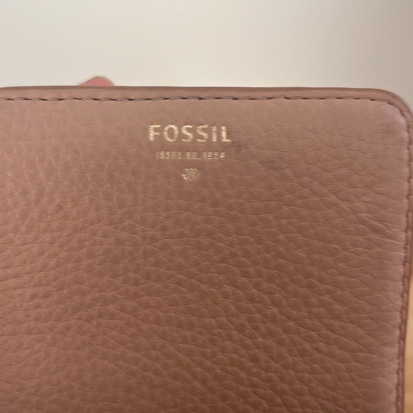 Fossil Sydney Bifold Wallet Credit Card Case Leather Tan Camel 1954 - Picture 7 of 11